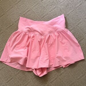 Offline by Aerie Pink Flowy Shorts size medium